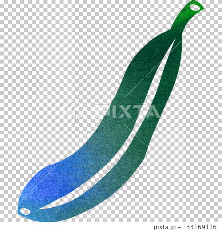 精美的水彩香蕉圖示插圖 133169116