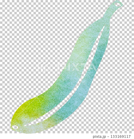 Beautiful watercolor illustration of a banana icon image 133169117