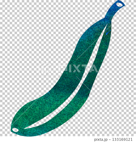 Beautiful watercolor illustration of a banana icon image 133169121