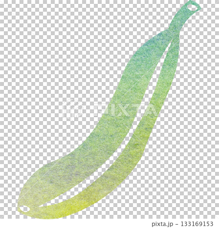 Beautiful watercolor illustration of a banana icon image 133169153