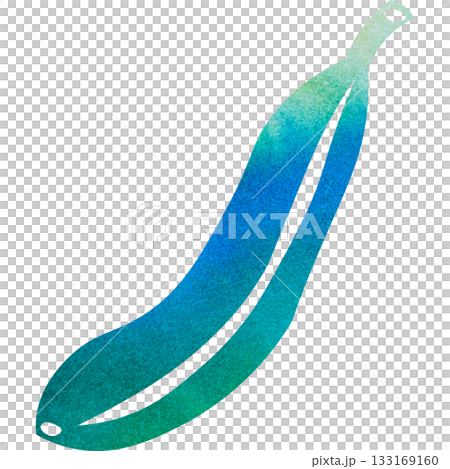 Beautiful watercolor illustration of a banana icon image 133169160