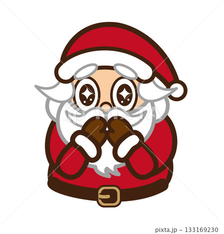 きらきらうるうるお目目のサンタクロース 133169230