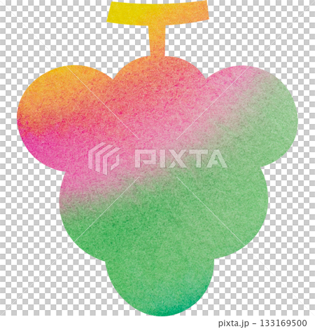 精美的水彩葡萄圖示圖像插圖 精美的水彩葡萄圖示圖像插圖 133169500