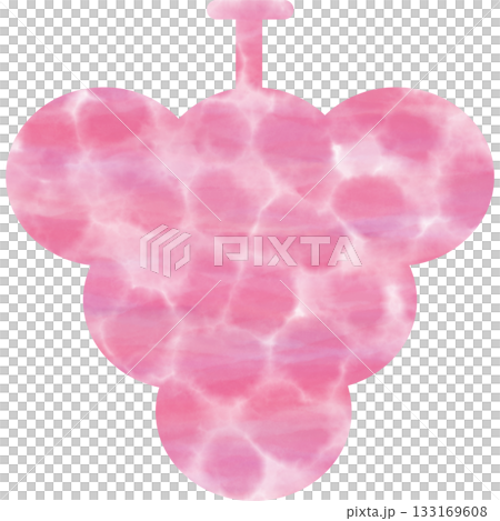 Beautiful watercolor grape icon image illustration 133169608