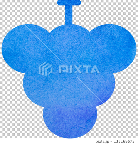 精美的水彩葡萄圖示圖像插圖 精美的水彩葡萄圖示圖像插圖 133169675