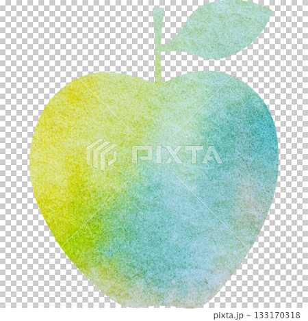 美麗的水彩蘋果圖示圖像的插圖 133170318