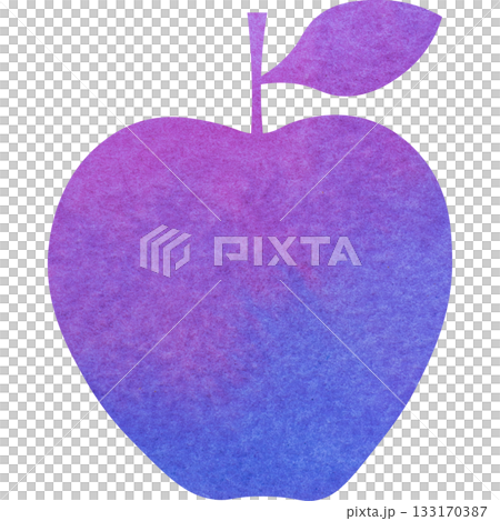 Beautiful watercolor pattern apple icon image illustration 133170387