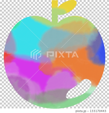 美麗的水彩蘋果圖示圖像的插圖 133170443