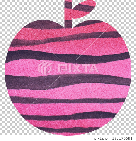 美麗的水彩蘋果圖示圖像的插圖 133170591