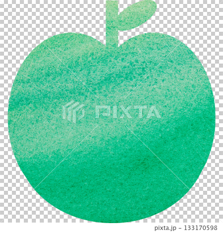 美麗的水彩蘋果圖示圖像的插圖 133170598