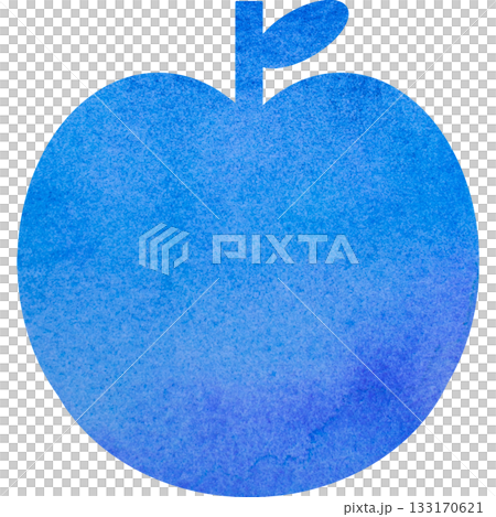 Beautiful watercolor pattern apple icon image illustration 133170621