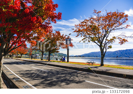 富士山と諏訪湖の眺望ポイント 富士山と諏訪湖の眺望ポイント 133172098