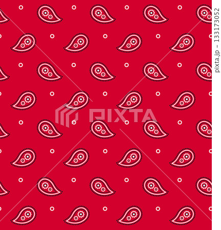 Red paisley bandana seamless pattern Red paisley bandana seamless pattern 133173052