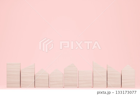 3D画像_積み木の家 3D画像_積み木の家 133173077