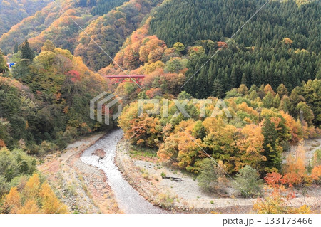 信州松川渓谷　高井橋 133173466
