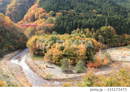 信州松川渓谷　高井橋 133173473