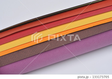 Stacked Colorful Paper Rolls Stacked Colorful Paper Rolls 133173705