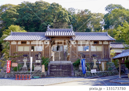 学文路天満宮の建物が見える風景 和歌山県橋本市南馬場 学文路天満宮の建物が見える風景 和歌山県橋本市南馬場 133173780