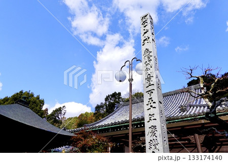 瀧谷不動尊 本堂の屋根が見える風景 大阪府富田林市 瀧谷不動尊 本堂の屋根が見える風景 大阪府富田林市 133174140