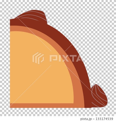 Chocolate Dome Cake Cut Chocolate Dome Cake Cut 133174539