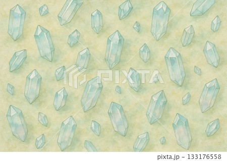 鉱物シリーズ:鉱石が散りばめられた水彩パターン 鉱物シリーズ:鉱石が散りばめられた水彩パターン 133176558