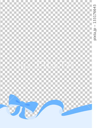 リボンのデコレーションフレーム、背景、縦向き リボンのデコレーションフレーム、背景、縦向き 133176643