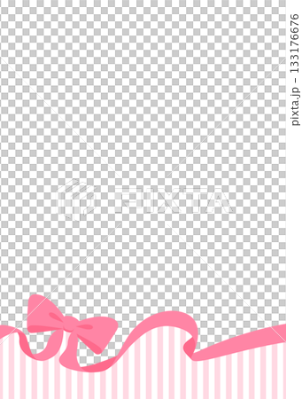 Ribbon decorative frame, background, striped pattern, portrait orientation 133176676