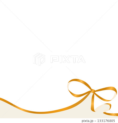 リボンのデコレーションフレーム、背景、正方形サイズ リボンのデコレーションフレーム、背景、正方形サイズ 133176805