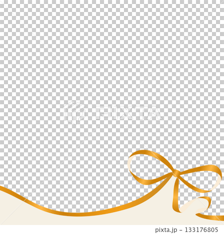 リボンのデコレーションフレーム、背景、正方形サイズ リボンのデコレーションフレーム、背景、正方形サイズ 133176805