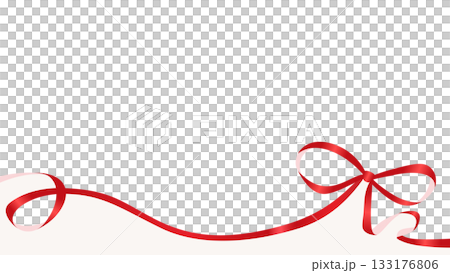 Ribbon decoration frame, background 133176806