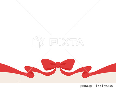 リボンのデコレーションフレーム、背景 133176830
