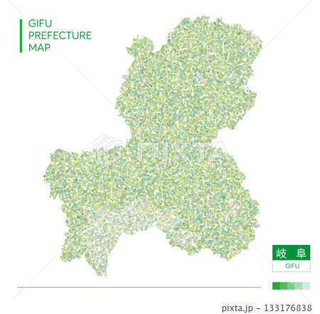 岐阜県地図・Gifu(点描) 岐阜県地図・Gifu(点描) 133176838