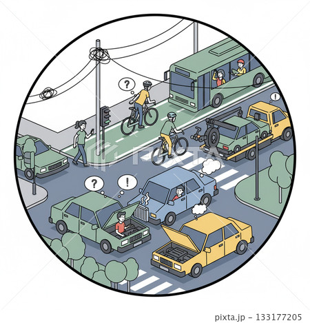交通トラブル 133177205