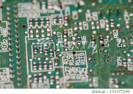 electronic chip on electronic board 133177240