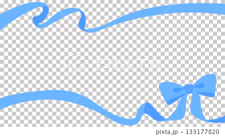 リボンのデコレーションフレーム 133177820