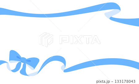 リボンのデコレーションフレーム 133178043