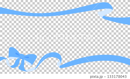 リボンのデコレーションフレーム 133178043