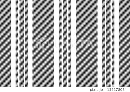 Advertising seamless plaid textile, artistic check vector fabric. Sofa tartan background texture pattern in white and black colors. 133178084