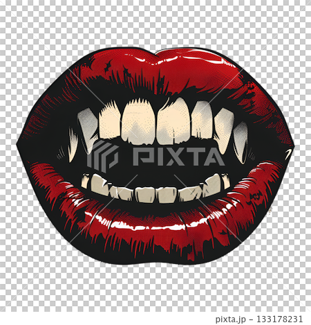 A red mouth collage A red mouth collage 133178231