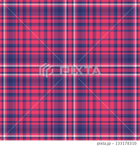 Handkerchief pattern seamless plaid, form background tartan vector. Velvet fabric check texture textile in blue and red colors. 133178310
