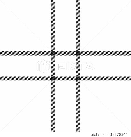 Graph pattern background seamless, menu vector check texture. Scenery fabric plaid textile tartan in white and black colors. 133178344