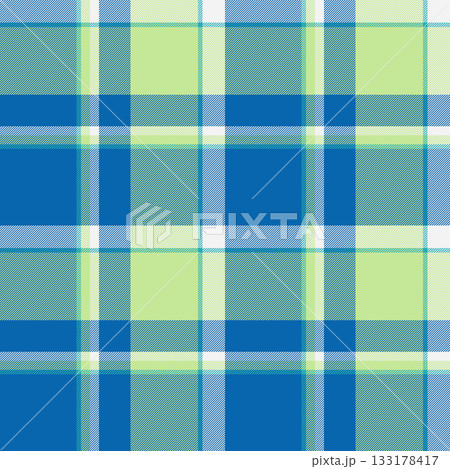 Many pattern background textile, craft tartan vector plaid. Sea check texture seamless fabric in cyan and green colors. Many pattern background textile, craft tartan vector plaid. Sea check texture seamless fabric in cyan and green colors. 133178417