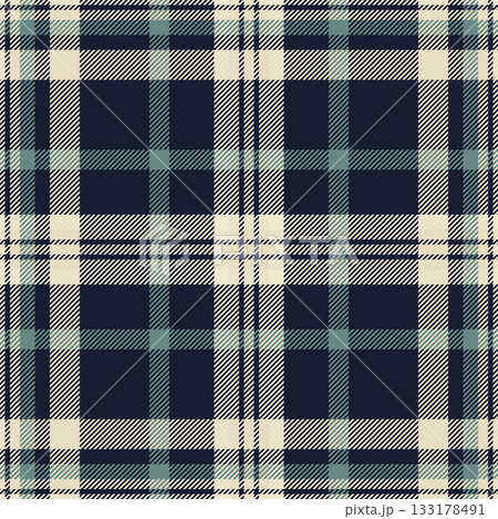Teenager fabric tartan pattern, outfit check vector texture. Teen plaid background textile seamless in light and dark colors. 133178491