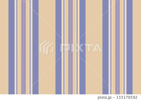 Classic striped textile pattern. A versatile vector background featuring blue and beige, perfect for fabric design, digital paper, or sophisticated layouts. 133178592