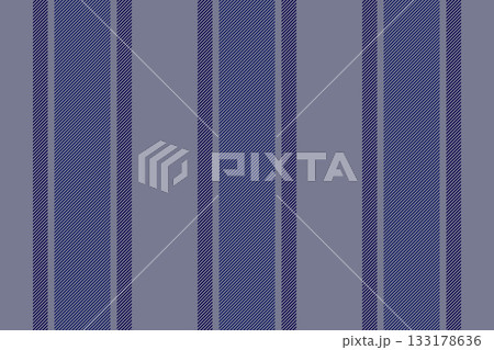 Pational textile texture vertical, graph seamless lines background. Lanvas stripe fabric pattern vector in pastel and blue colors. 133178636