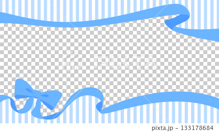 絲帶裝飾框，條紋背景 133178684