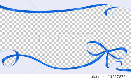 Ribbon decoration frame 133178734