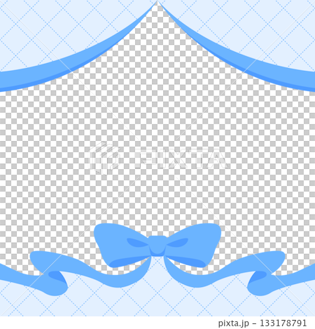 Ribbon decoration frame, background, diagonal grid pattern, square size Ribbon decoration frame, background, diagonal grid pattern, square size 133178791