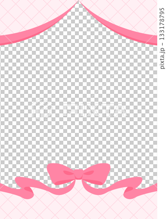 絲帶裝飾框、背景、對角線網格圖案、垂直 133178795