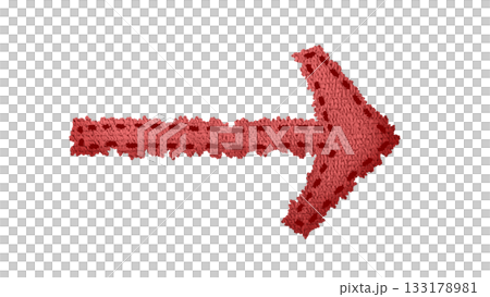 Patchwork arrow (red) 133178981